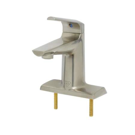 T and S Brass 0.5 GPM Centerset Bathroom Faucet Brushed Nickel