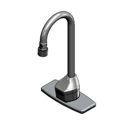 T and S Brass Checkpoint 2.20 GPM Centerset Bathroom Faucet Chrome Plated
