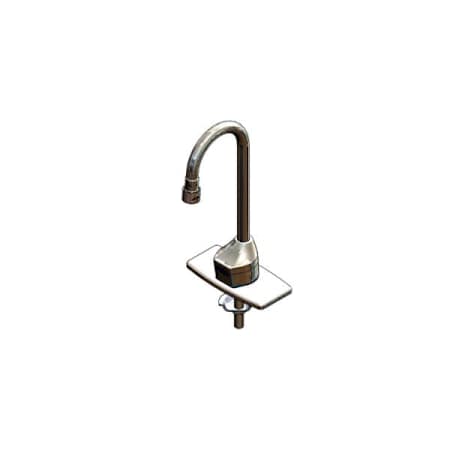 T and S Brass Checkpoint 0.05 GPM Centerset Bathroom Faucet Chrome Plated