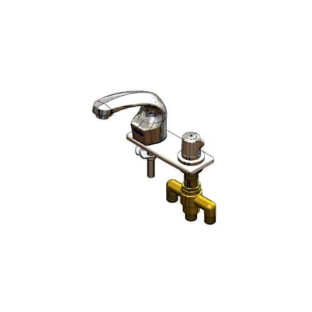 T and S Brass Checkpoint 2.20 GPM Widespread Bathroom Faucet Chrome Plated