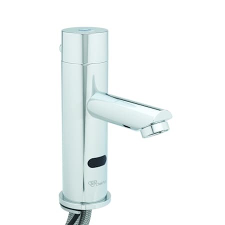 T and S Brass 2.2 GPM 8-3/4"H Single Hole Deck Mounted Electronic Sensor Lavatory Faucet with Integral Spout Chrome