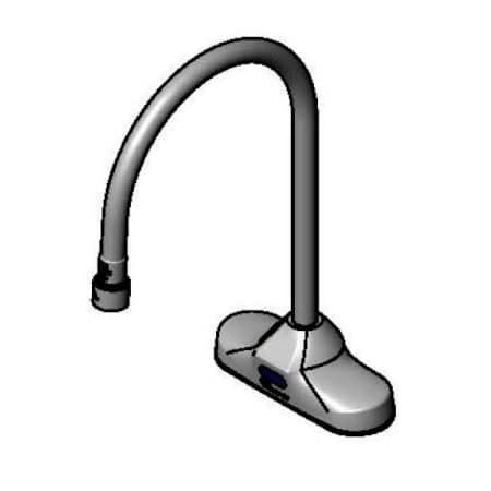 T and S Brass 1.00 GPM Centerset Bathroom Faucet Chrome Plated