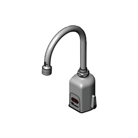 T and S Brass Checkpoint 0.5 GPM Single Hole Bathroom Faucet Chrome Plated