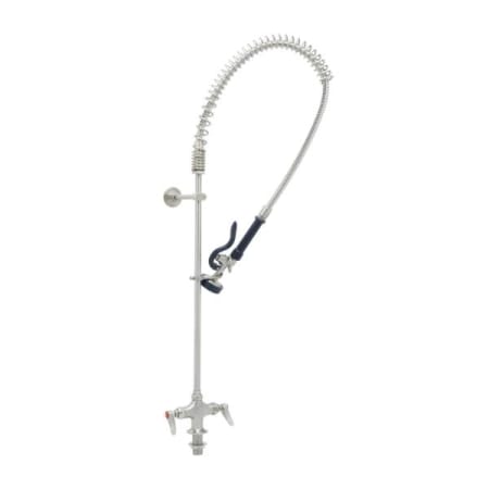 T and S Brass Ever Steel Pre-Rinse Deck Mounted Food Service Faucet Brushed Stainless Steel