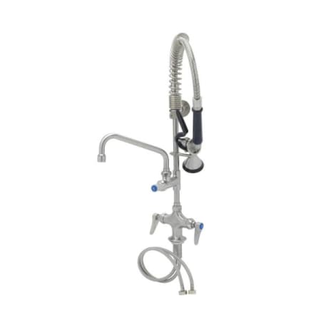 T and S Brass Pre-Rinse Deck Mounted Food Service Faucet Brushed Stainless Steel