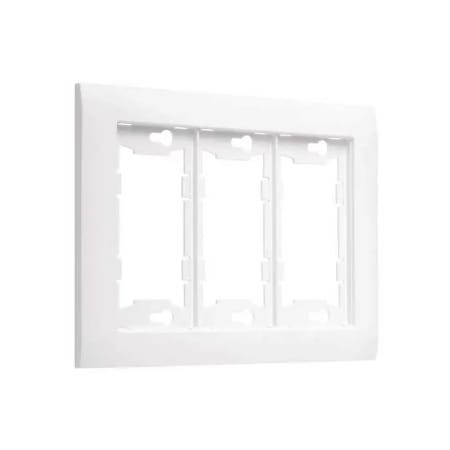 TayMac Allure 3 -Gang Wallplate White