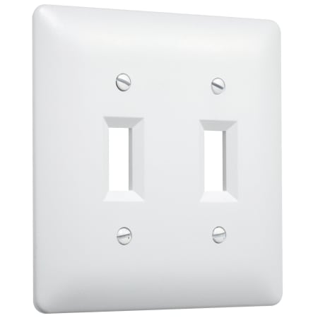 TayMac Masque 2 Gang Switch Plate White