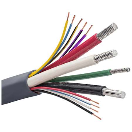 TCERDirect 9W Generator Aluminum Cable, 3 x 2/0 AWG Conductors, #4 Ground, 9 x #18 Control Conductors - 105 Ft. N/A