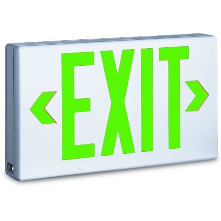 TCP 12" Wide LED Commercial Exit Sign with Dual Voltage and Green Lettering N/A