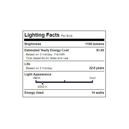 TCP-LED14P30D30KNFL-Lighting Facts