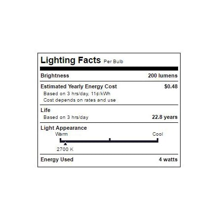 TCP-LED4E12G1627KF-Lighting Facts