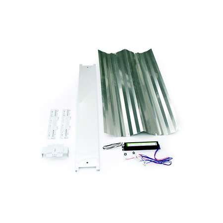 TCP 2 Lamp 10" Wide 277V Retrofit Kit with 4 Sockets and Low Ballast Factor White