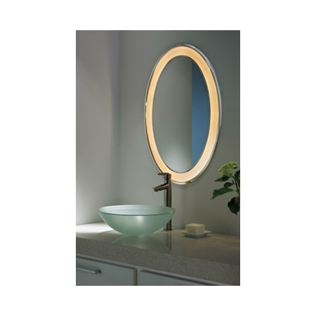 Tigris Mirror Oval Recessed Lighted View