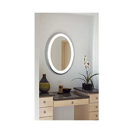 Tigris Mirror Oval Surface Bath View