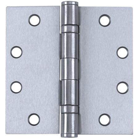 Tell Manufacturing 4 x 4 Ball Bearing Square Corner Butt Hinge - Single Hinge Stainless Steel