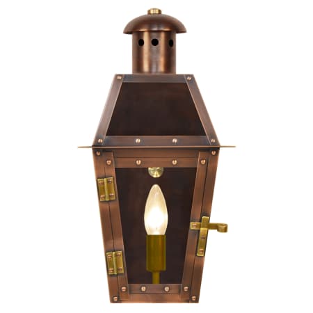 The CopperSmith Arcadia Copper 1 Light 15-1/2" Tall Electric Outdoor Wall Sconce Antique Copper