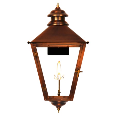 The CopperSmith Adam Street 23" Tall Copper Natural Gas Outdoor Wall Sconce Antique Copper