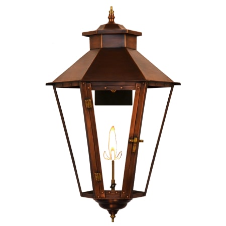 The CopperSmith Bayou Street 20" Tall Copper Natural Gas Outdoor Wall Sconce Antique Copper