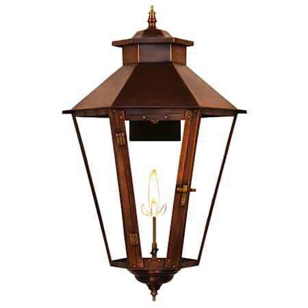 The CopperSmith Bayou Street 31" Tall Copper Natural Gas Outdoor Wall Sconce Antique Copper