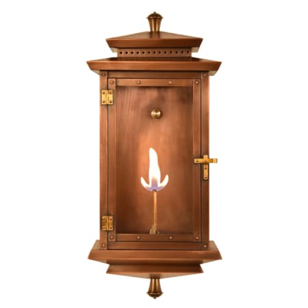 The CopperSmith Traveler 25" Tall Copper Natural Gas Outdoor Flush Mount Wall Sconce Antique Copper