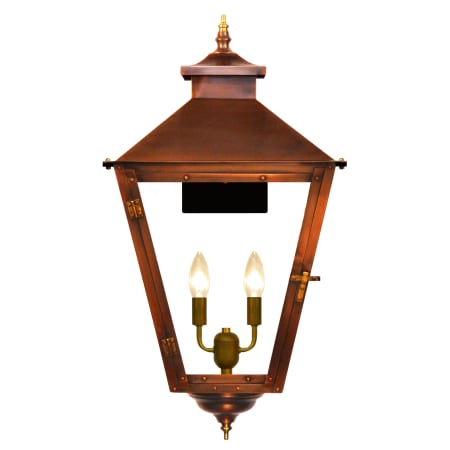 The CopperSmith Conception Street 2 Light 24" Tall Electric Outdoor Wall Sconce Antique Copper