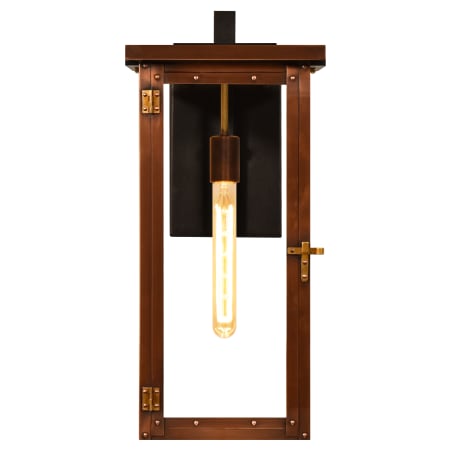 The CopperSmith Dinardi 23" Tall Copper Electric Outdoor Wall Sconce Antique Copper