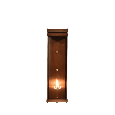 The CopperSmith Austin 28" Tall Flush Mount Outdoor Gas Wall Sconce Antique Copper