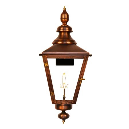 The CopperSmith Franklin Street 42" Tall Natural Gas Outdoor Wall Sconce Antique Copper