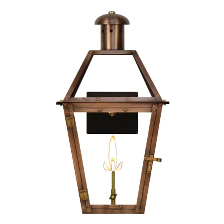 The CopperSmith Georgetown Copper 18" Tall Natural Gas Outdoor Wall Sconce Antique Copper