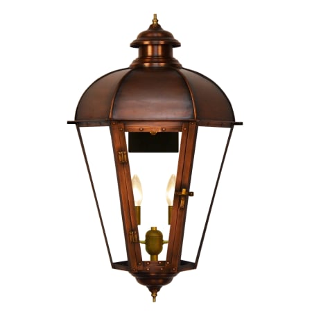 The CopperSmith Joachim Street 2 Light 21" Tall Copper Electric Outdoor Wall Sconce Antique Copper