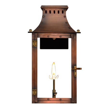 The CopperSmith Market Street 21" Tall Copper Natural Gas Outdoor Wall Sconce Antique Copper