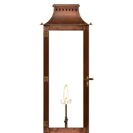The CopperSmith Market Street 30" Tall Copper Natural Gas Outdoor Wall Sconce Antique Copper