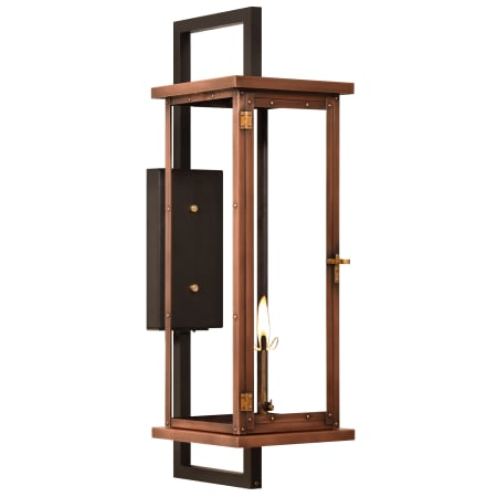 The CopperSmith Navarrete 35" Tall Copper Natural Gas Outdoor Wall Sconce Antique Copper