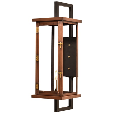 The CopperSmith Navarrete 40" Tall Copper Natural Gas Outdoor Wall Sconce Antique Copper
