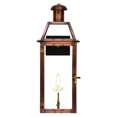 The CopperSmith Oakley 21" Tall Copper Natural Gas Outdoor Wall Sconce Antique Copper