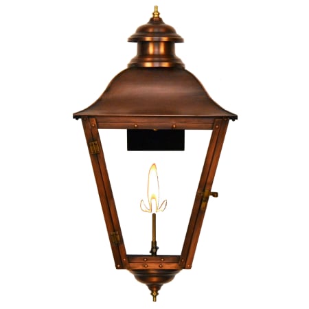 The CopperSmith State Street 32-1/2" Tall Copper Natural Gas Outdoor Wall Sconce Antique Copper