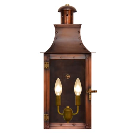 The CopperSmith Terra 2 Light 23" Tall Copper Electric Outdoor Wall Sconce Antique Copper