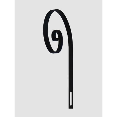 The CopperSmith Decorative Aluminum Top Scroll Accessory Matte Black