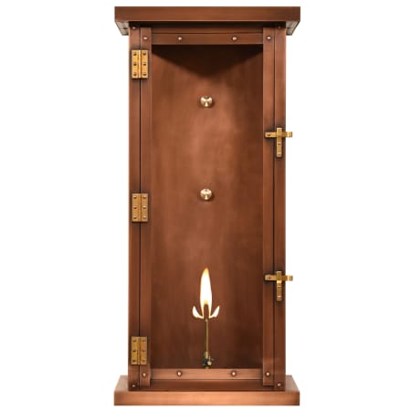 The CopperSmith Viera 28" Tall Copper Natural Gas Outdoor Wall Sconce Antique Copper