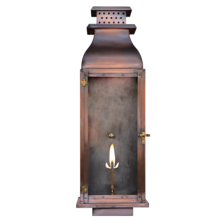 The CopperSmith Water Street 35" Tall Outdoor Gas Wall Sconce Antique Copper