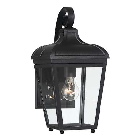 The Great Outdoors Marquee 16" Tall Outdoor Wall Sconce with Clear Glass Shade Sand Coal
