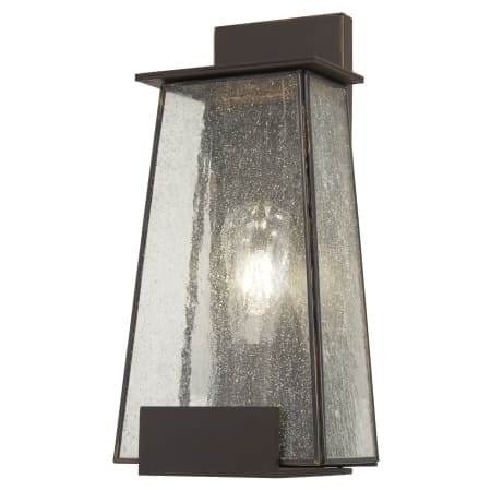 The Great Outdoors Bistro Dawn 1 Light 14" Tall Outdoor Wall Sconce with Clear Seeded Glass Dakota Bronze