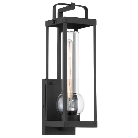 The Great Outdoors Sullivans Landing 1 Light 20" Tall Outdoor Wall Sconce with Clear Glass Sand Coal