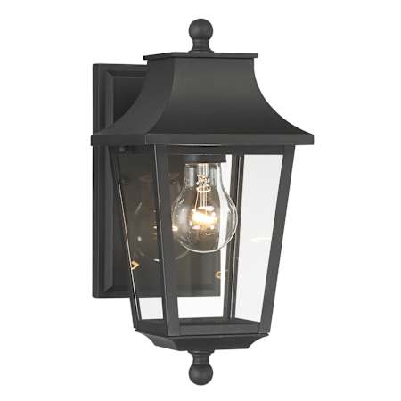 The Great Outdoors Altimeter 13" Tall Outdoor Wall Sconce with Clear Glass Shade Sand Coal
