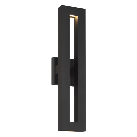 The Great Outdoors Paddock 22" Tall LED ADA Outdoor Wall Sconce with Frost Black Silk Shade Sand Coal