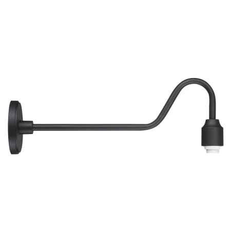 The Great Outdoors Reflective Lighting 9" Tall Outdoor Wall Sconce with 24" Extension Black