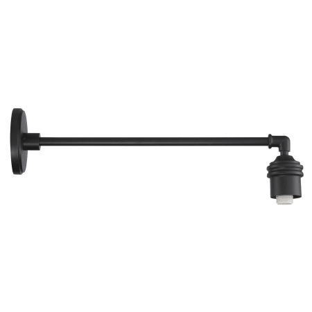 The Great Outdoors Reflective Lighting 8" Tall Outdoor Wall Sconce with 22" Extension Black