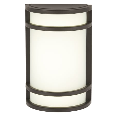 The Great Outdoors Bay View 12" Tall LED Outdoor Wall Sconce with Etched Opal Glass Oil Rubbed Bronze