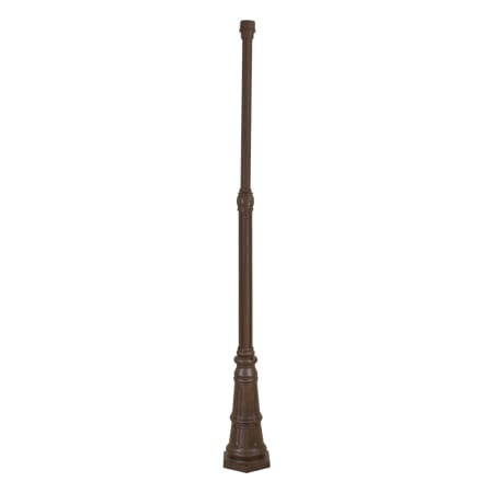 The Great Outdoors 10" x 83 3/4" Light Post with Base Antique Bronze