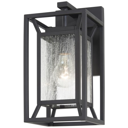 The Great Outdoors Harbor View 12" Tall Outdoor Ever-Pro Wall Sconce with Clear Seedy Glass Sand Coal